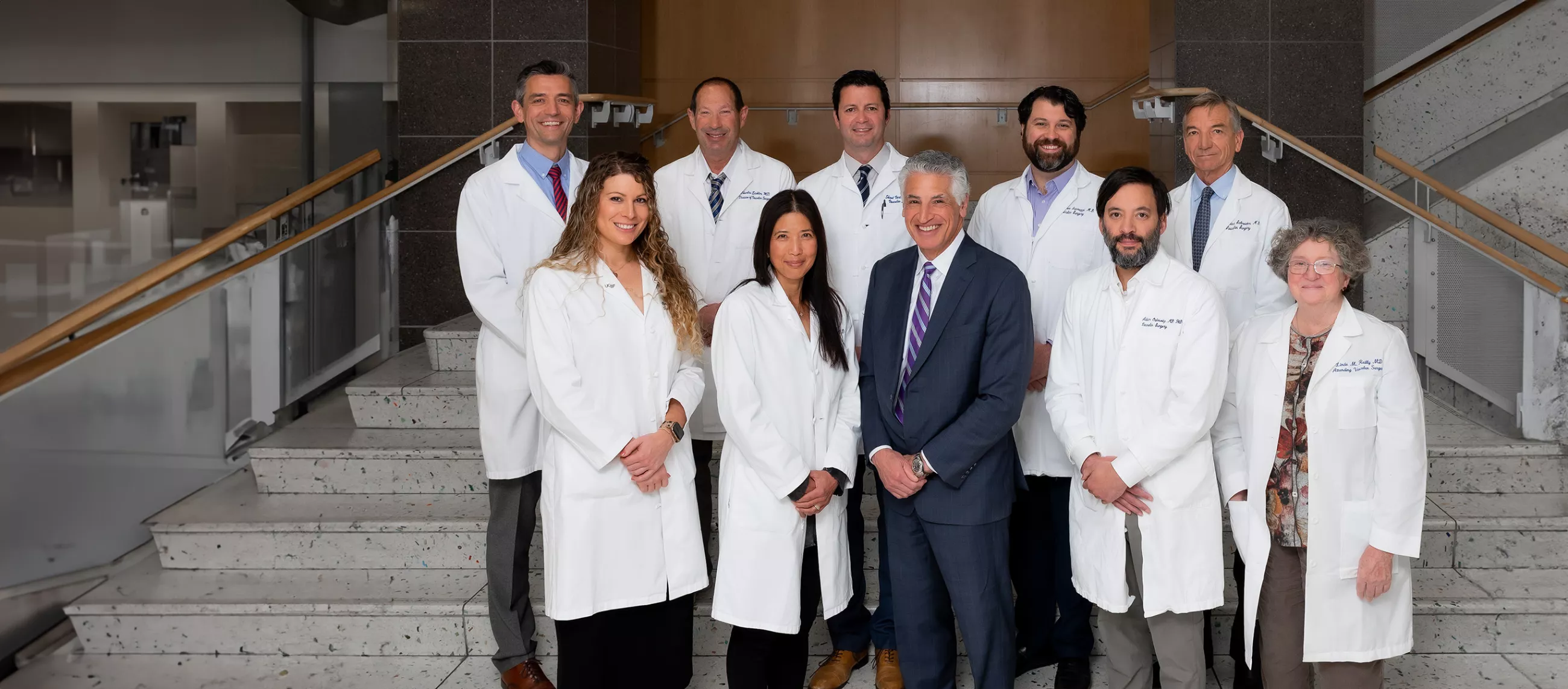 Vascular faculty group shot banner